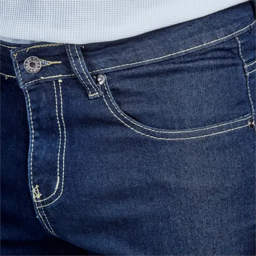 Mens Fashion Denim Jeans Close Up Front